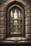 Placeholder: fantasy medieval open window