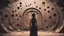 Placeholder: Woman in front of a wall with several circular holes of different sizes, concept art by Noah Bradley, Darek Zabrocki, Tyler edlin, Jordan Grimmer, Neil Blevins, James Paick, Natasha Tan, highly detailed, ultra detailed, ultra realistic, trending on artstation