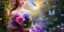 Placeholder: bright fairy, beautiful portrait, flowery landscape