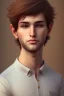 Placeholder: cute, brown hair, portrait, shy, blushing, omani boy, 8k resolution