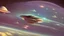 Placeholder: a fleet of flying saucers flying in the cosmos