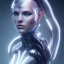 Placeholder: cyber, head, women, portrai, tron