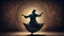 Placeholder: The Mystical Sufi Dance with dark grungy rustic background at night & Glowing-Islamic-Pattern