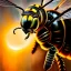 Placeholder: Ultra detailed fullbody Portrait in oil on canvas of The wasp with armor,intense stare,extremely detailed digital painting, extremely detailed face,crystal clear Big eyes, mystical colors ,perfectly centered image, perfect composition, rim light, beautiful lighting,masterpiece,8k, stunning scene, raytracing, anatomically correct, in the style of robert e howard and Ken Kelley and Ohrai Noriyoshi and Simon Bisley and tomzj1