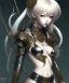 Placeholder: Detailed cute anime Kunoichi girl, brwon hair and green eyes, black latex bodysuit, intricate details, full body portrait, keep head in frame, slight smile, black Japanese motif, concept art, highly detailed, digital painting, concept art, sharp focus, illustration, art by Yoji Shinkawa, WLOP and greg rutkowski and alphonse mucha and artgerm and yanjun Chen and Junji ito and Makoto Shinkai, HDR, octane render