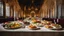 Placeholder: 1423, delightful, sensitive, delicious food, banquet, confident, delicate, night, darkness, architecture, filled with delicious food, award-winning photograph, beautiful composition, delicate colour, chiascuro