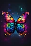 Placeholder: Visual representation of butterfly colourful darkness high definition deep