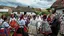 Placeholder: hungarian village wedding, group of women dancing in authentic Hungarian sárköz colorful folk dress with flowers shapes , high realistic, high qulity, detailed, happy, stunning, perfect photo