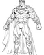 Placeholder: real massive supermanr, coloring page, no leaves, full body (((((white background))))), only use an outline., real style, line art, white color, clean line art, white background, Sketch style