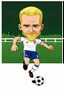 Placeholder: Erling Haaland norwegian footballer cartoon 2d