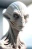 Placeholder: god next to an alien, photorealistic, 4k, head and shoulder view, , soft white lighting from front