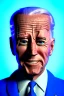 Placeholder: Waist up Portrait, joe Biden as muppet doll, Blue suit retro style, photo studio, blue background, unreal engine 5, concept art, art station, god lights, ray tracing, RTX, lumen lighting, ultra detail, volumetric lighting, 3d.