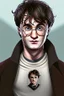 Placeholder: portrait of harry potter based on the books not the movies