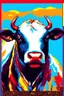 Placeholder: pop art pixels 10000 images war cow