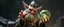 Placeholder: dwarven gremlin expert holding up a radiant Painite crystal rosette ball