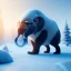 Placeholder: a high resolution render symetric of ice age movie trailer scene sid, octane render blender 8 k isometric