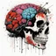 Placeholder: [high res photo by Ralph Steadman] Brain, zombie, skull and the likes...