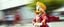 Placeholder: hi speed donald duck as a muslim cross dresser with motion blurred background