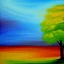 Placeholder: landscape tree painting abstract