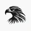 Placeholder: A simple black logo of an eagle, vectorized, white background