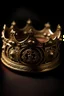 Placeholder: A crown designed with Arabic letters and an Arabic stamp for a king