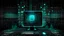 Placeholder: crea una imagen con un estilo arte digital de una computadora código de programación en pantalla y adornos con estilo tecnológico futurista