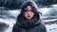 Placeholder: A sad beautiful girl, crying, walk in a desolate winter landscape, with a storm brewing overhead, capturing the emotional intensity of a cold drama. highly detailed eyes and lips, HDR, 8K, ultra detailed, High quality, anime, lo-fi style.