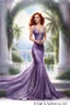 Placeholder: elegance, beautiful woman, 18 years old,front view, tiny, luxuriant, center, single luxuriant purple dress, red hair, render indoor palm, white background,32k, ultra high definition,realistic, white background, clipart, thomas kinkade, blushing, masterpiece, unique, breathtaking, Best Artist, Cinematography, Soft Lighting, Cute and well loved, Creative, Ultra detailed