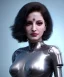 Placeholder: Artist, young gloria estefan, android woman, sweet, clean skin, afro hair, circuits, ghost in the shell, latex coat, feather, cyber punk, neon, bamboo, blood, portrait, studio photo, unreal engine 5, soft color, 16 bit, god lights, ray tracing, RTX, lumen lighting, ultra deatail, volumetric lighting, 3d, finely drawn, hd.