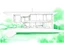 Placeholder: Make a hand drawing from a modern cubic house with a big green garden