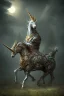 Placeholder: unicorn , dystopian surrealism, fantasy, hdr, demonic, dark art