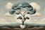 Placeholder: depiction of "Breathing" as a cycle in style of Magritte