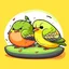 Placeholder: little birds sleeping cartoon