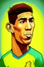 Placeholder: Roberto Firmino Brazilian football player cartoon 2d