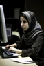 Placeholder: iran woman working with computer