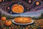 Placeholder: cosmic pumpkin pie in space with swirling fractals alex grey