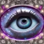 Placeholder: side portrait of a beautiful, stunning eye with iris made of jewels and galaxy, foliage, side view, george grie, anne dittman, anne stokes, lisa parker, selina french, greg rutowski, howard lyon, brian froud