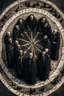 Placeholder: skeletons dressed in long black robes standing in a circle