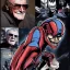 Placeholder: crossover between alien xenomorph of ridley Scott and captain America of Stan Lee