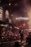 Placeholder: American shot view, cabaret scene, steampunk. old Asian man + little monkey, Sunglasses, smoking, happy, hot. Many people background, highly detailed, concept art, unreal engine 5, god rays, ray tracing, RTX, lumen lighting, ultra detail, volumetric lighting, 3d, finely drawn, high definition, high resolution.