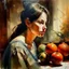 Placeholder: woman oil painting