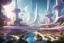 Placeholder: theme park of the city of the future 2050, fairy tale, radiance, abstraction
