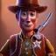 Placeholder: a Portrait of Woody toy story character as a red dead redemption game character.style by,sergio Bonelli, Disney