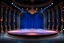 Placeholder: image of a Royal stage with 3d fractal base decoration with large dance area in dark blue teme