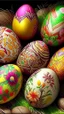 Placeholder: Easter Eggs, art, drawing, very realistic, detailed, vibrant colors.