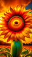 Placeholder: Big sun flower with sun