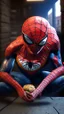 Placeholder: spiderman become BURGER, ultra realistic, 4k, ultra detail, full body, full picture