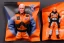 Placeholder: Mike pence G.i. Joe toy Space force uniform With Extra accessories inside a blister packaging hanging on a Wallrack in toystore, fluorescent orange, toy guns, wide angle shot whole body, black moonboots, fullsize