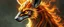 Placeholder: close up portrait of a plasma racoon fox horse king lama shape shifter flickers like hypnotic fire in geometric shapes like a dna swirl of time and a fearsome planeswalker covered in powerful runes