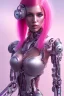 Placeholder: cyborg, pink hair, sexy, perfekt, real, dream